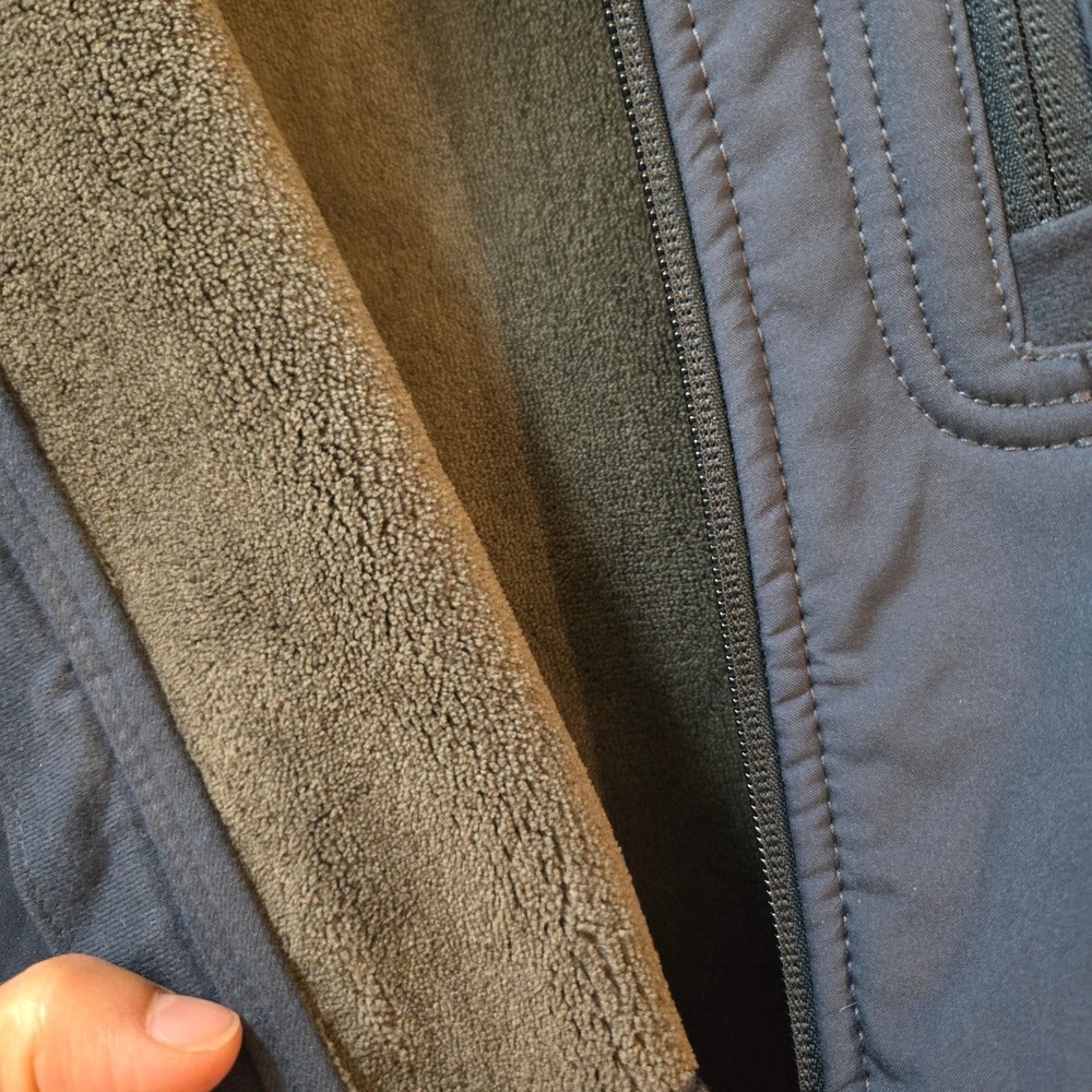 RedHead Softshell Jacket Mens  Blue Fleece Lined Full Zip Outdoor Coat - Picture 9 of 11